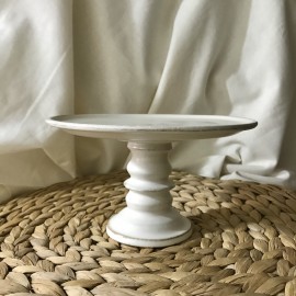 Déjà vu Ceramics｜白色陶瓷高腳盤 II